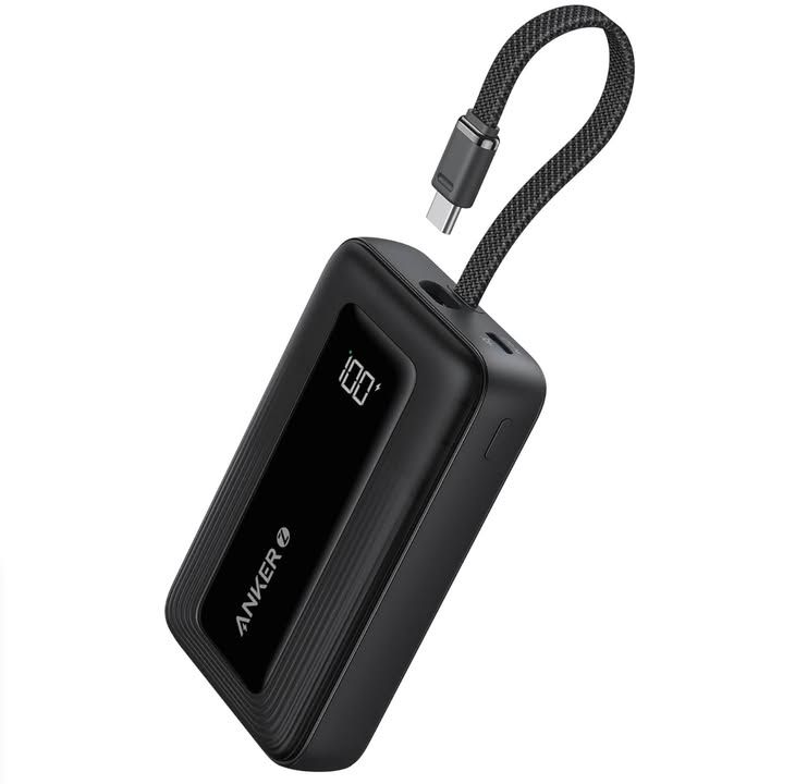 Anker Power Bank 10 000mah 30w With USB C Travel Essential Portable Charger