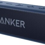 Anker soundcore 2 Portable Bluetooth Speaker, 12W Stereo, Navy Blue
