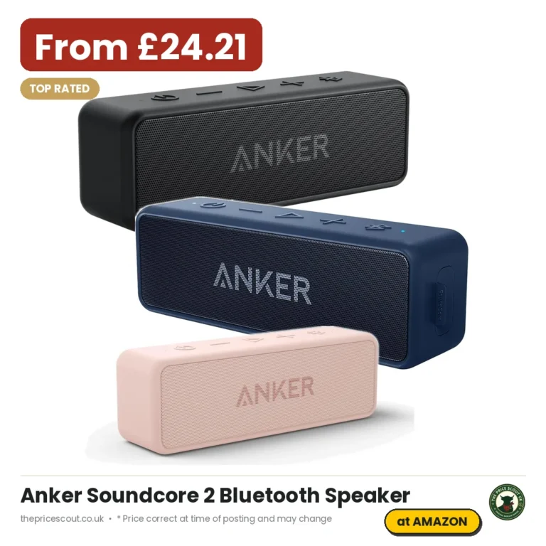 Anker Soundcore 2 Portable Bluetooth Speaker 12w Stereo Pink