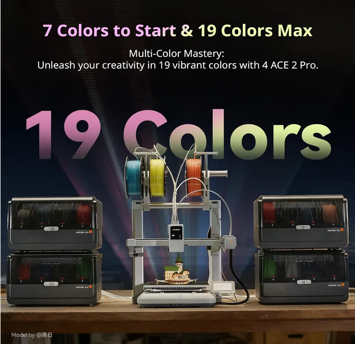 Anycubic Kobra X Combo 3d Printer With Native 7 Color Up To 19 2x Faster