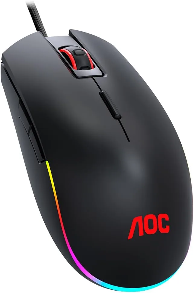 Aoc Gm500 Gaming Mouse 5 000 Dpi Omron Switches Adjustable Rgb Effects