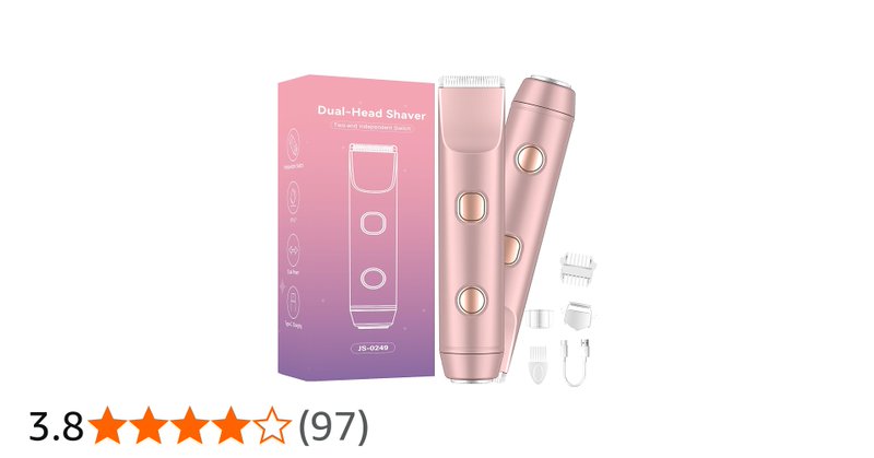Aomees 3 In 1 Dual Head Lady Shaver And Bikini Trimmer For Women