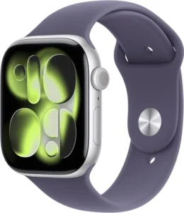 Apple Watch Series 11 Gps 46mm Smartwatch With Silver Aluminium Case With Purple