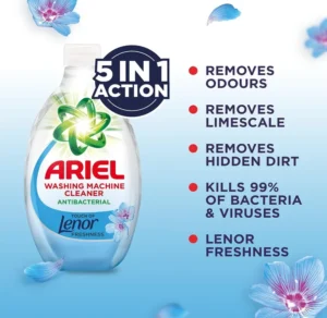 Ariel Washing Machine Cleaner With Lenor Spring Awakening 250ml 2x Uses