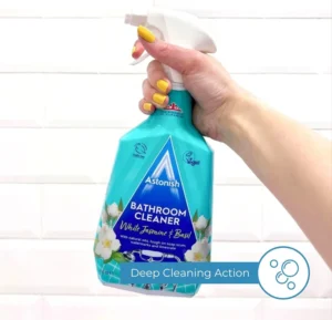 Astonish White Jasmine And Basil Bathroom Cleaner Spray 750ml Cruelty Free Vegan