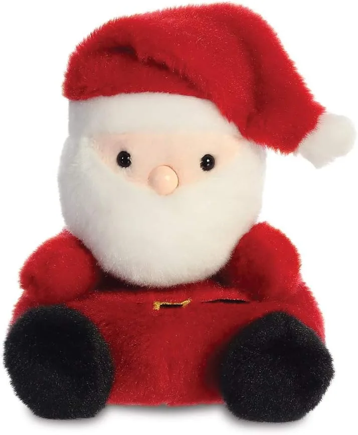 Aurora 99131 Palm Pals Santa Claus 5in Soft Toy Red And White