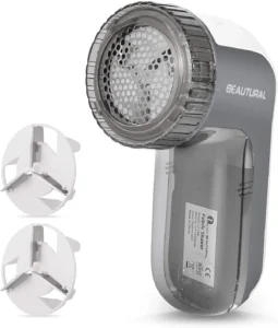 Beautural Portable Fabric Shaver With 2 Speeds 3 Adjustable Shave Heights