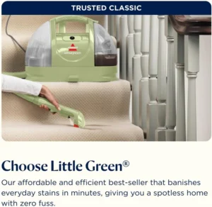 Bissell Little Green Portable Spot Cleaner And Carpet Stain Remover 4098e