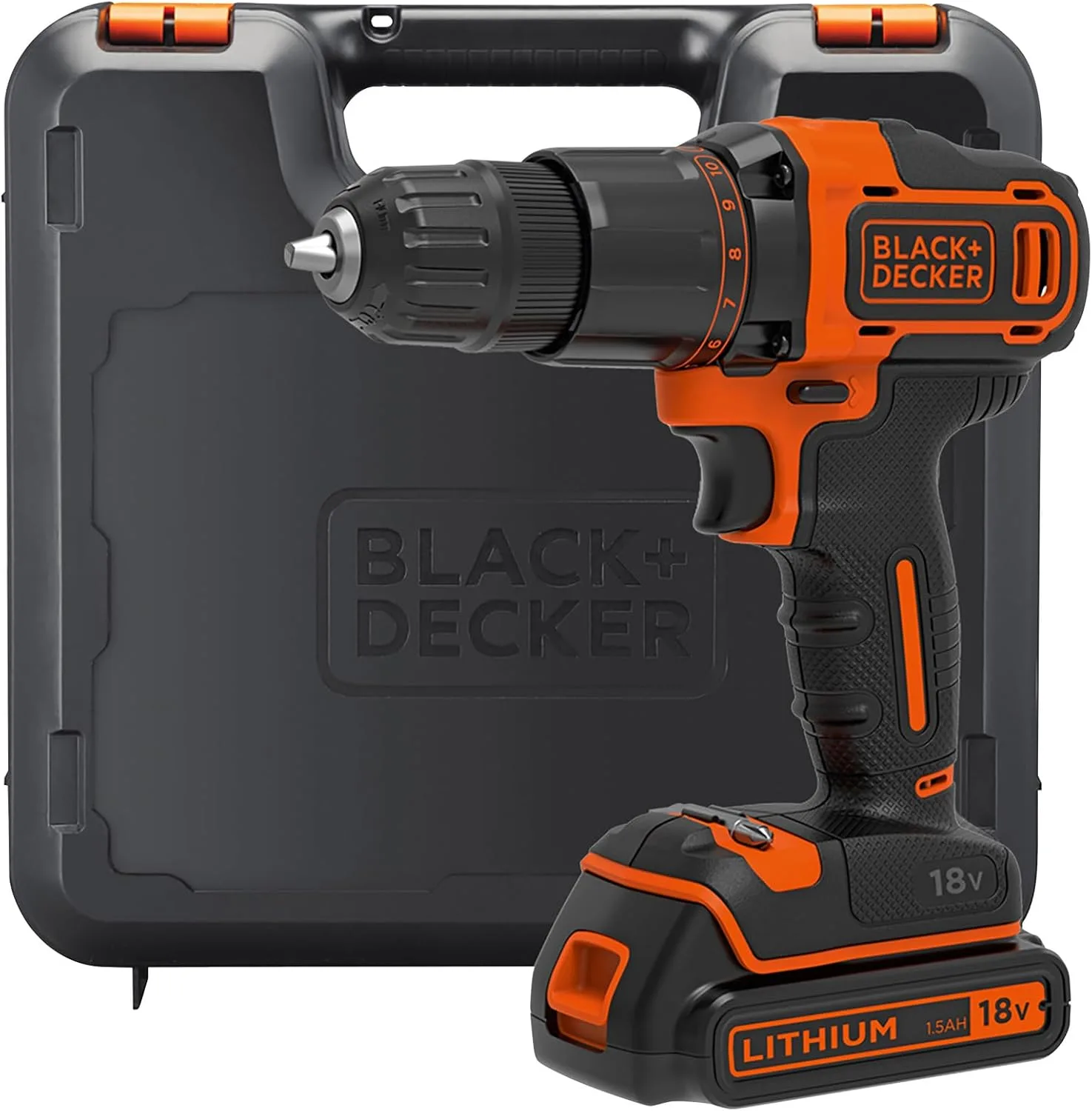 Black Decker 18v Cordless Hammer Drill Bcd700s1k Gb