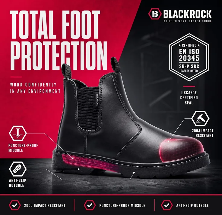 Blackrock Dealer Work Safety Boots Steel Toe Cap