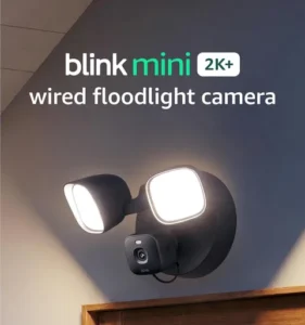 Blink Mini 2k Wired Floodlight Camera Newest Gen Wired Smart Security 3000 Lumen