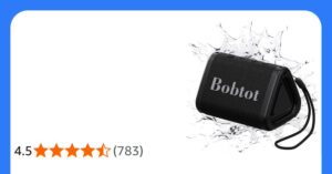Bobtot Portable Bluetooth Speaker Ipx7 Waterproof Speaker With Tws Black