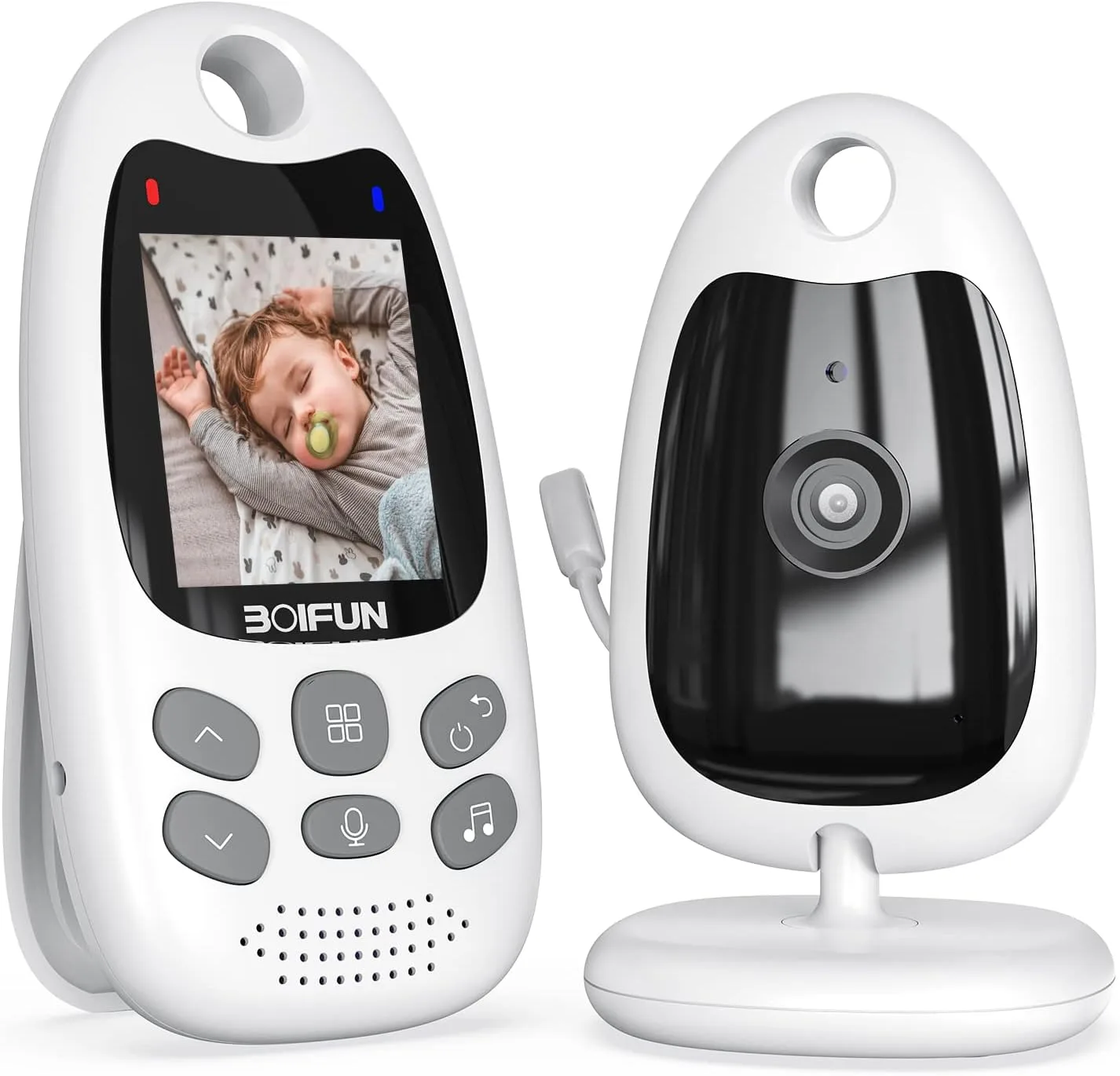 Boifun 2026 Upgraded Baby Monitor With Camera And Night Vision No WiFi 2 Inch Sc