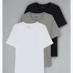 BOSS Three-Pack of Cotton Underwear T-Shirts with Logos