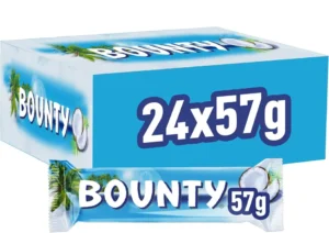 Bounty Coconut Milk Chocolate Duo Bars Bulk Box 24x57g