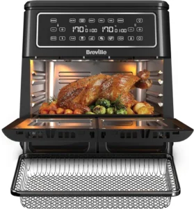 Breville Halo Flexi Air Fryer And Large Mesh Tray Digital Dual Air Fryer Oven 11