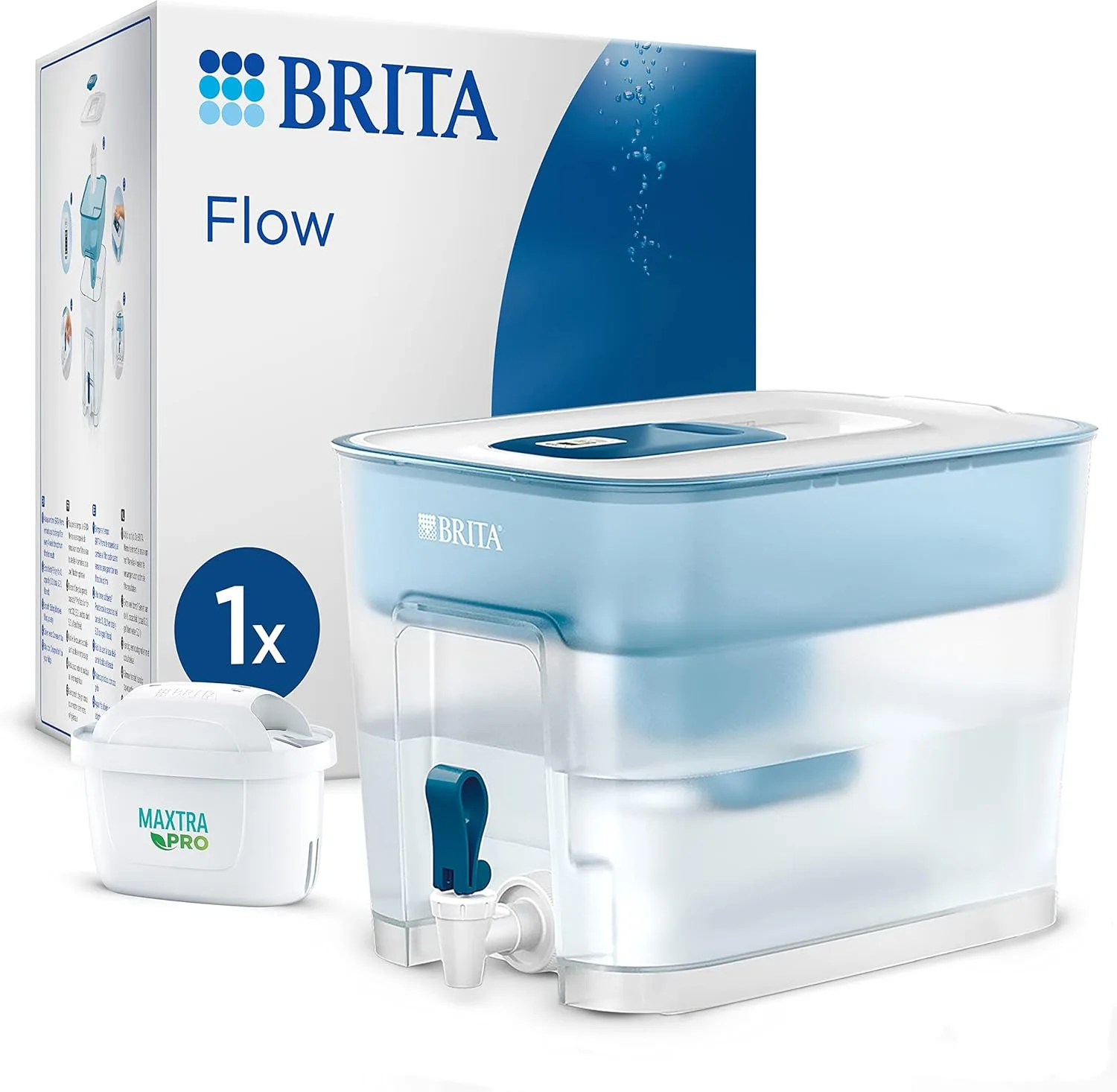 Brita XXL Water Filter Tank Maxtra Flow 1x Pure Performance Cartridge