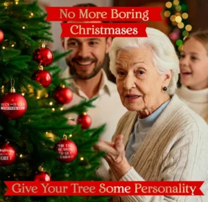 Brutal Baubles Funny Rude Christmas Decorations 6 Pack Red