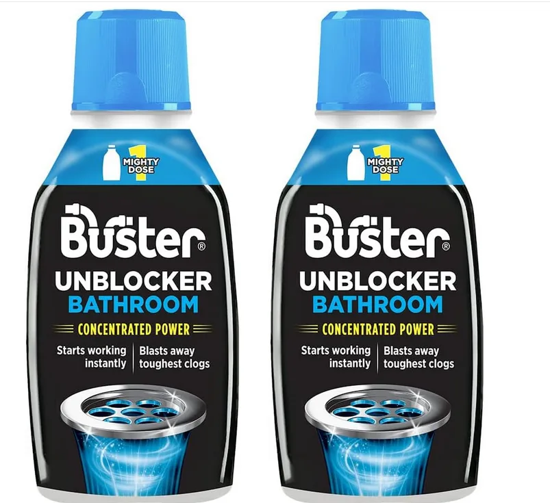 Buster Bathroom Drain Unblocker Pack Of 2 X 300ml