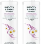 by Amazon Smooth & Shine Shampoo with Chamomile Extract for Dry & Frizzy Hair, 2 x 400ml