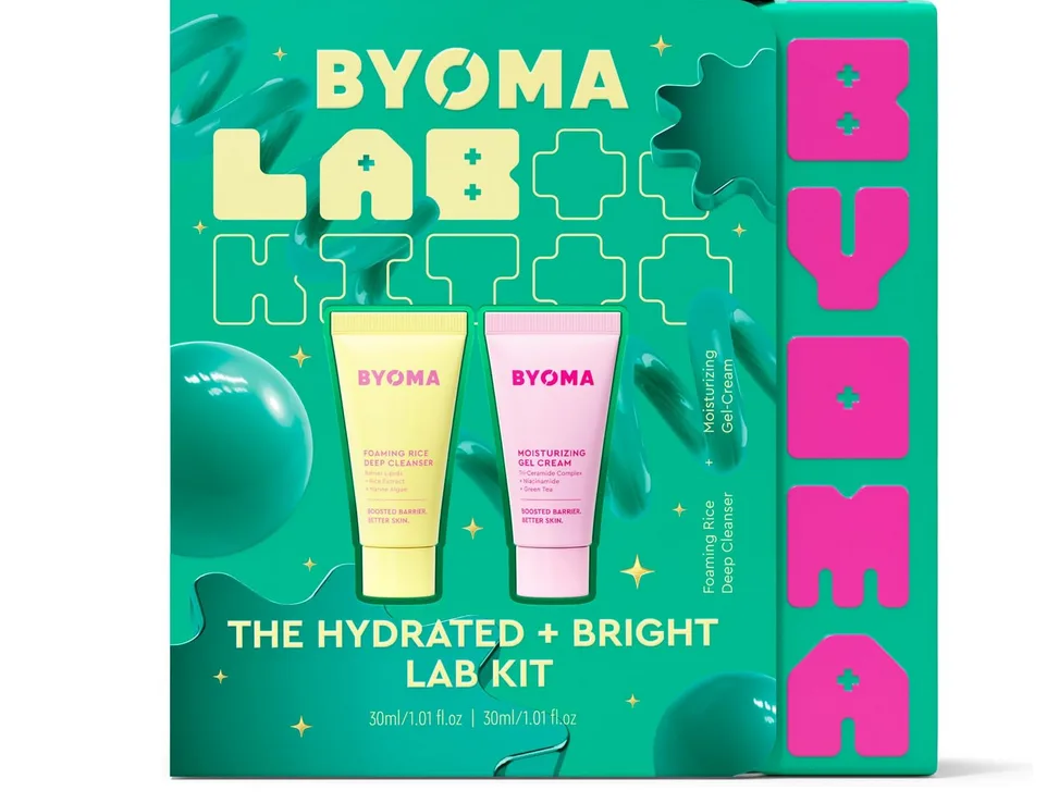 Byoma The Hydrated Bright Lab Kit Skincare Set Travel Size Skincare