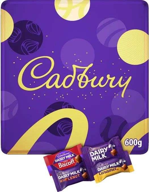 Cadbury Chocolate Chunks Festive Selection Tin 600 G Pack Of 1
