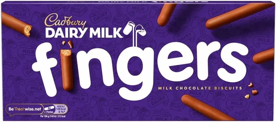 Cadbury Fingers Crossed Milk Chocolate Biscuits 114 G Pack Of 1