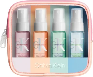 Calvin Klein Unisex Body Mist Collection For Hair And Body 4x30ml Travel Set In