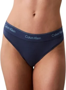 Calvin Klein Women S Thong With Logo Waistband