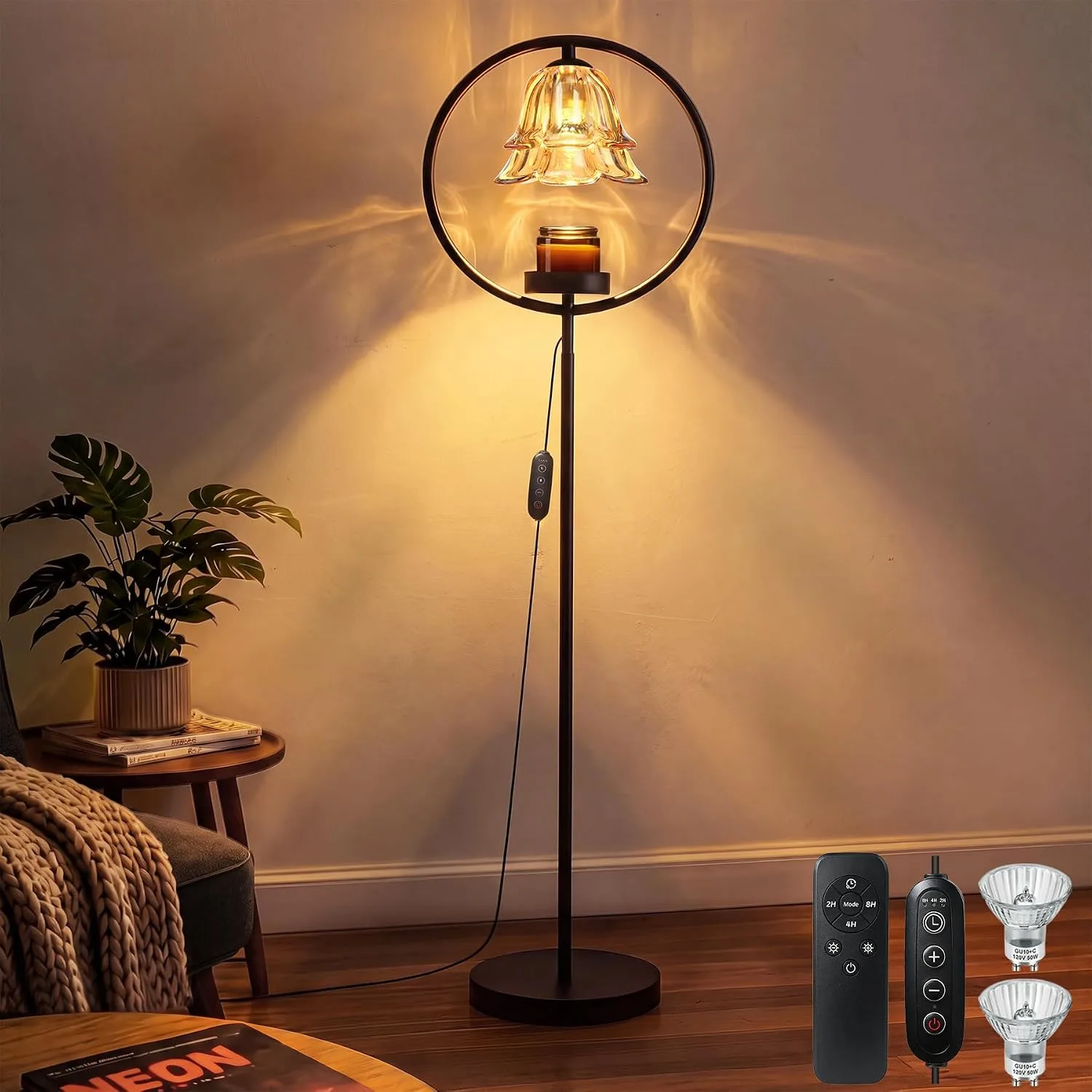 Candle Warmer Lamp With Timer Dimmer Electric Wax Melt Burners Lamp For Jar Cand