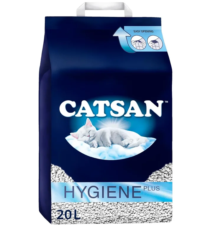 Catsan Hygiene Plus Cat Litter White 20l