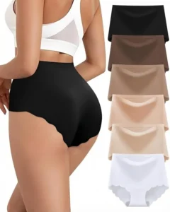 Cevapro Seamless Knickers For Women High Waisted No Vpl Underwear 6 Pack