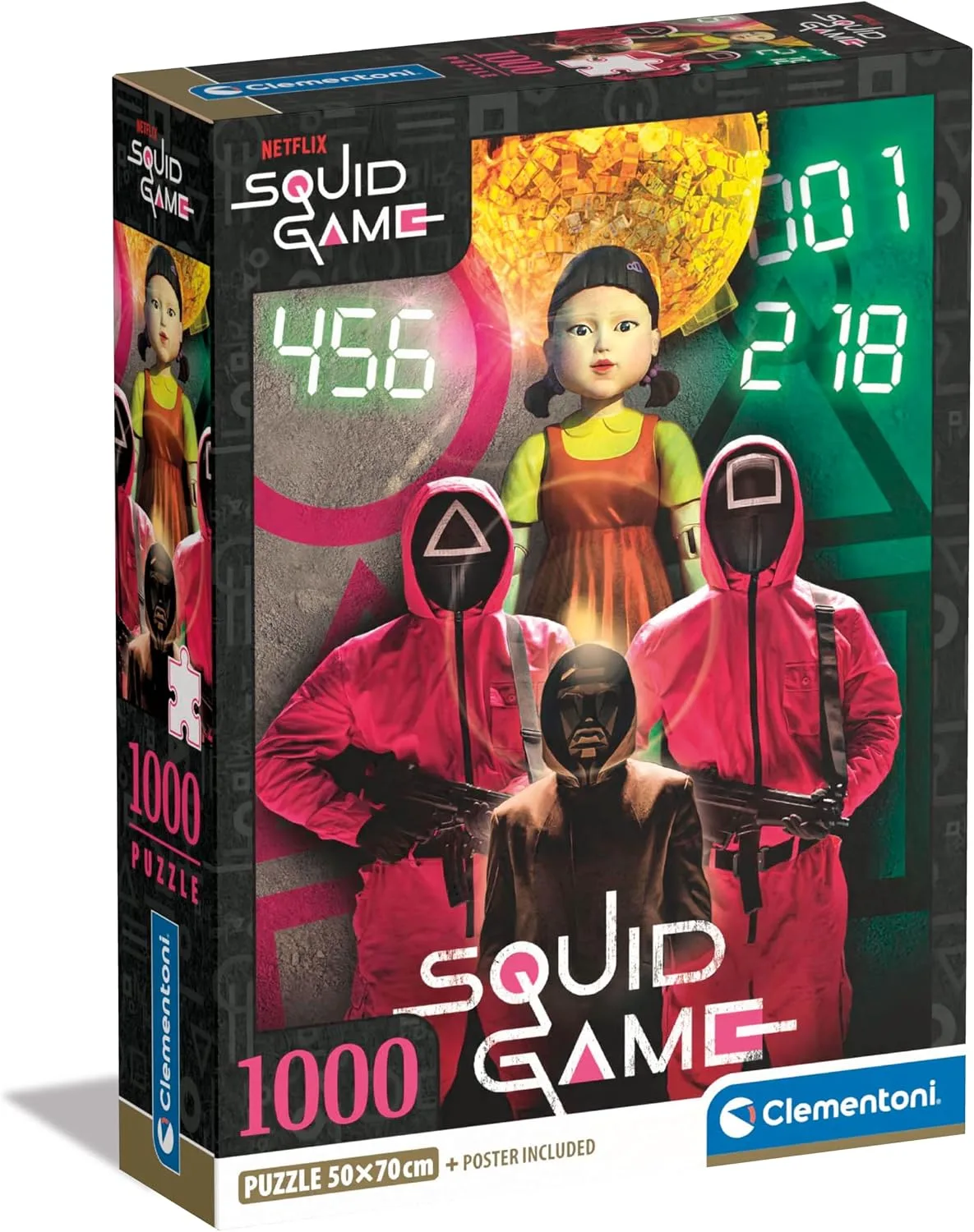 Clementoni Jigsaw Puzzle Squid Game 1000 Pieces Poster Included Puzzle For Adult