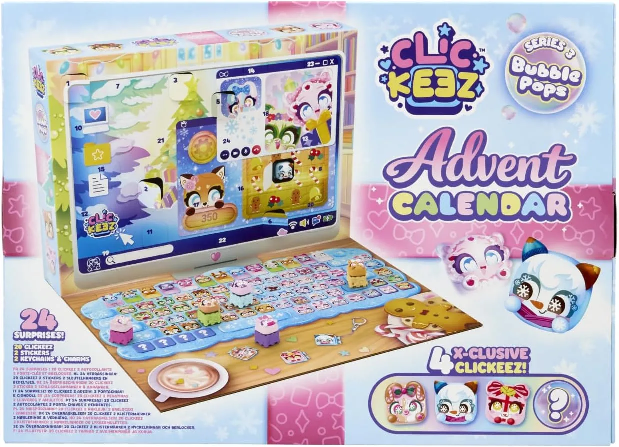 Clickeez Advent Calendar With 24 Holiday Surprises And Exclusive Characters