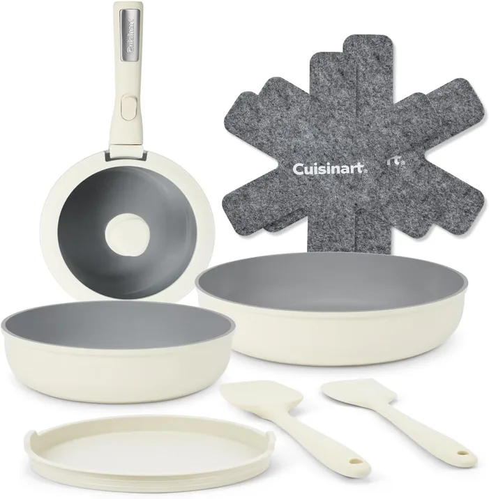 Clicksmart Nonstick Detachable Handle 10pc Cookware Set