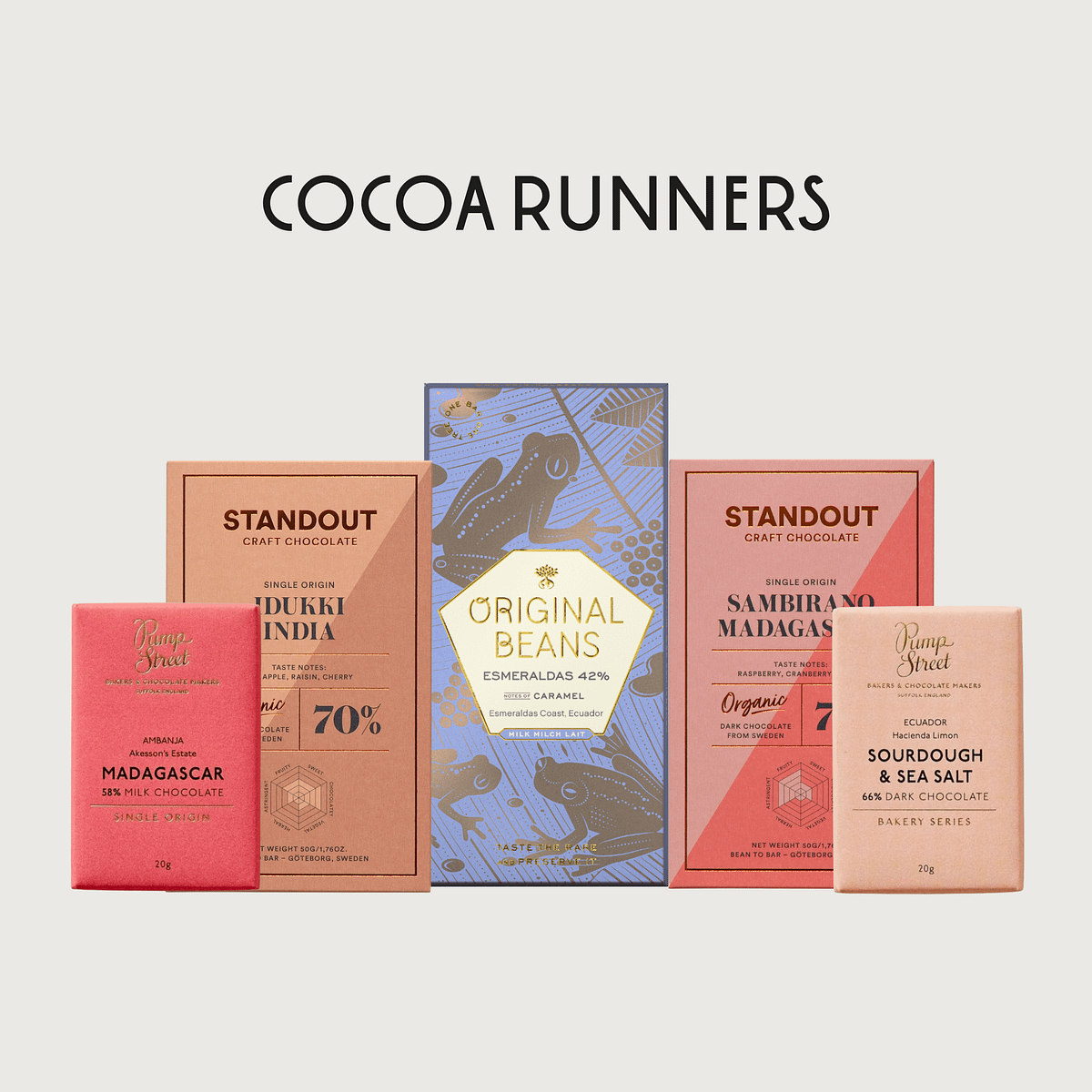 Cocoa Runners Introduction to Craft Chocolate: Mixed Box