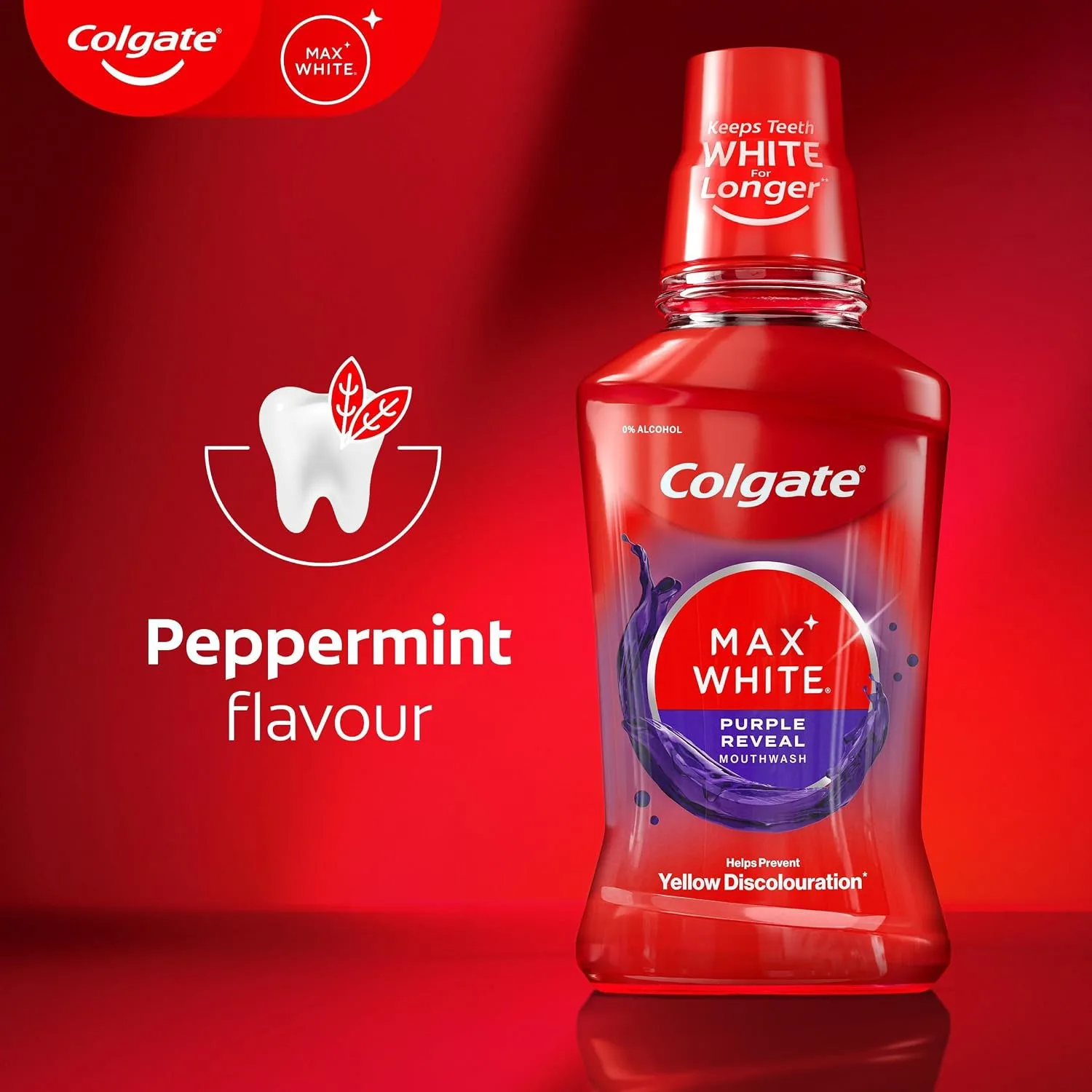 Colgate Max White Purple Mouthwash 500ml