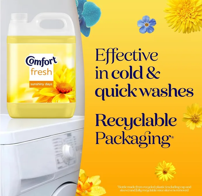 Comfort Fresh Sunshiny Days Fabric Conditioner 160 Washes 4 8l