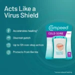 Compeed Cold Sore Patches for Fast Healing, Hydrocolloid, Pack of 15