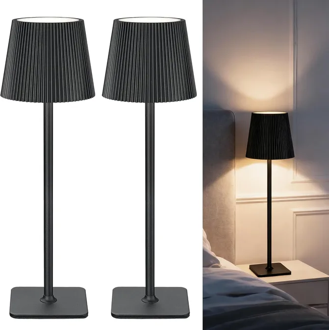 Cordless Rechargeable Led Table Lamp Black Vela Tl02