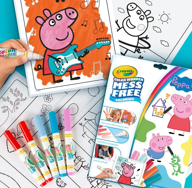 Crayola Peppa Pig Color Wonder Activity Set Mess Free Peppa Pig Coloring Pages F
