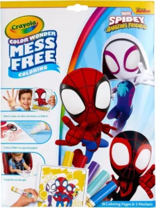 Crayola Spiderman Color Wonder Coloring Set 18 Mess Free Coloring Pages For Todd