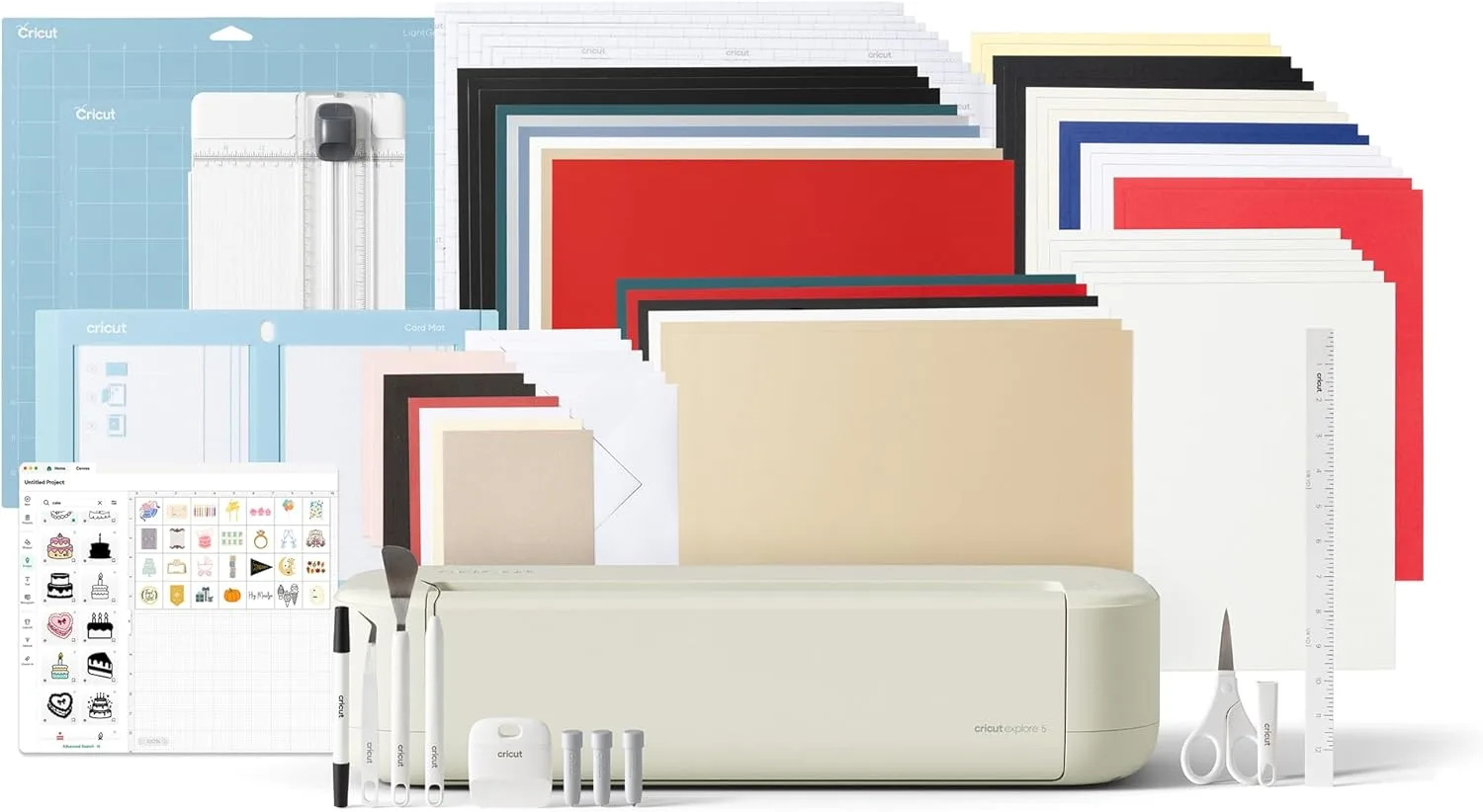 Cricut Explore 5 Deluxe Bundle Bonus Digital Content Smart Cutter Perfect For Pr