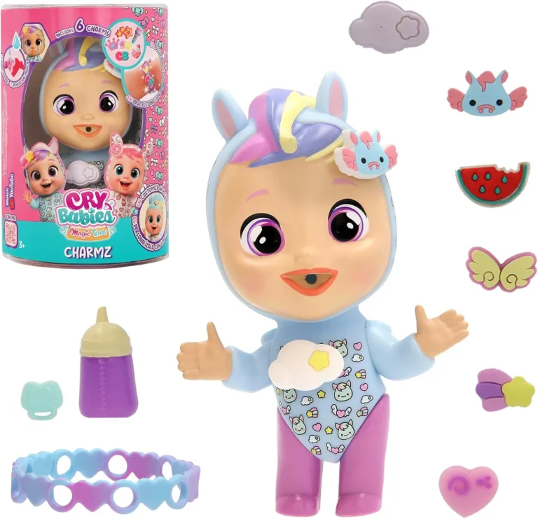Cry Babies Magic Tears Charmz Surprise Doll Jenna Mini Doll With 6 Charm Charms