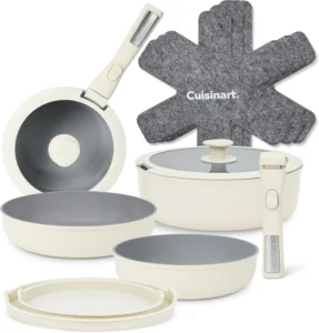Cuisinart Clicksmart Ceramic Non Stick X2 Detachable Handle Pan Set