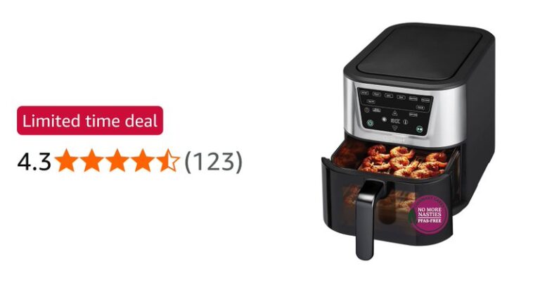 Cuisinart Compact 7 6l Air Fryer Single Drawer 7 In 1 Silver