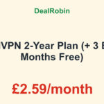 NordVPN 2-Year Plan (+ 3 Extra Months Free)