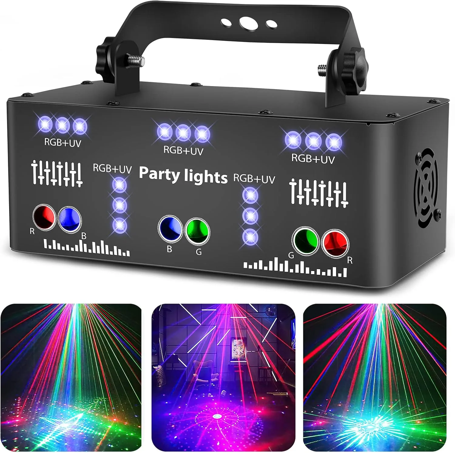 Dj Disco Light Party Light Led Rgb Projector Music Controlled Lights Dmx UV Effe