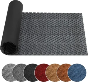 Door Mat Non Slip Washable Indoor Outdoor Door Mats Dirt Trapper Floor Mat With