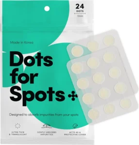 Dots For Spots Patches Pack Of 24 Translucent Hydrocolloid Spot Stickers Made In
